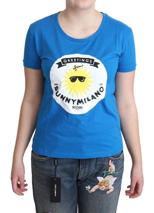 Sunny Milano Print T-Shirt — Blue