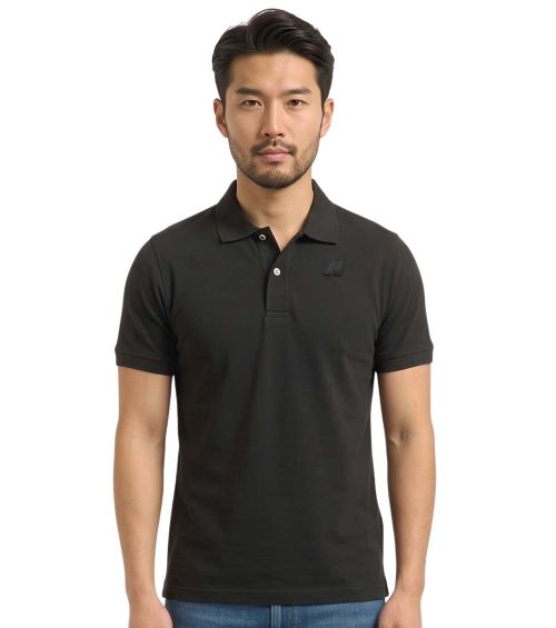 Black Shirt Collar Polo