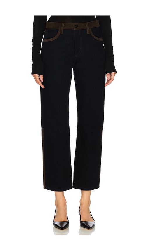 FRAME The Equestrian Straight Jeans in Black. -  29 also in 25