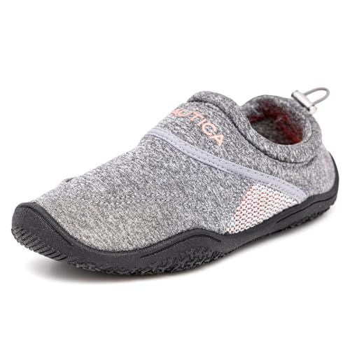 Nautica Women's Arlene Athletic Water Shoes Barefoot Beach Sports Summer Shoe With Stap-Red White and Blue