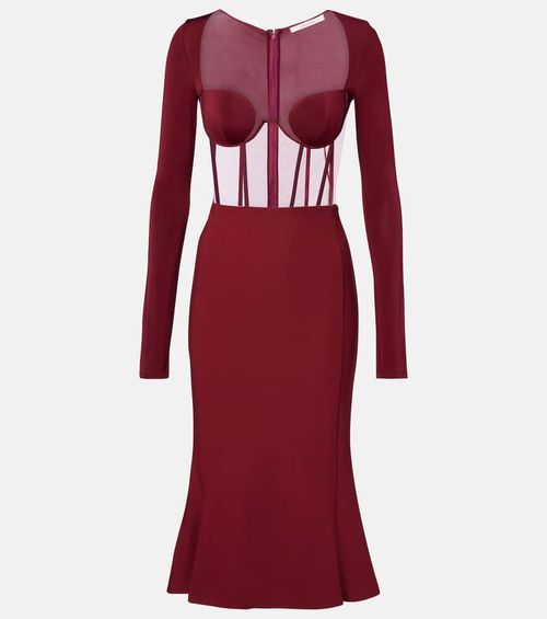 Paneled corset dress