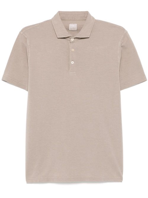Piqué polo shirt - Grey
