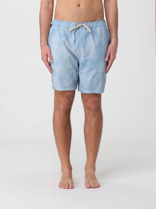 Swimsuit Men color Gnawed Blue