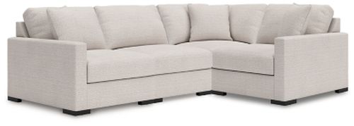 Omaha by 4-Piece Modular Next-Gen Nuvella™ Performance Fabric Sectional, Stone