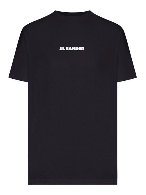 Crew Neck Cotton T-Shirt With Logo