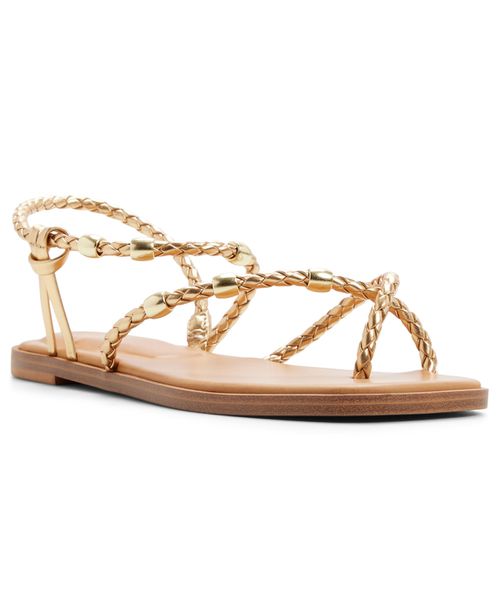 Women's Loucinda Slip-On Flat Sandals - Champagne Smooth