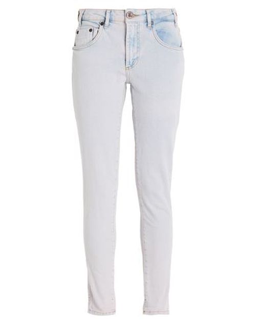 Woman Jeans Lilac Size 26 Cotton, Elastane