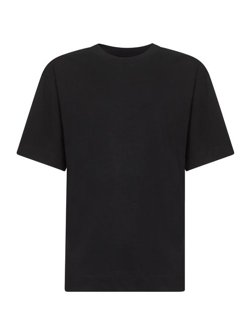 Cotton Jersey Oversized T-Shirt — Black