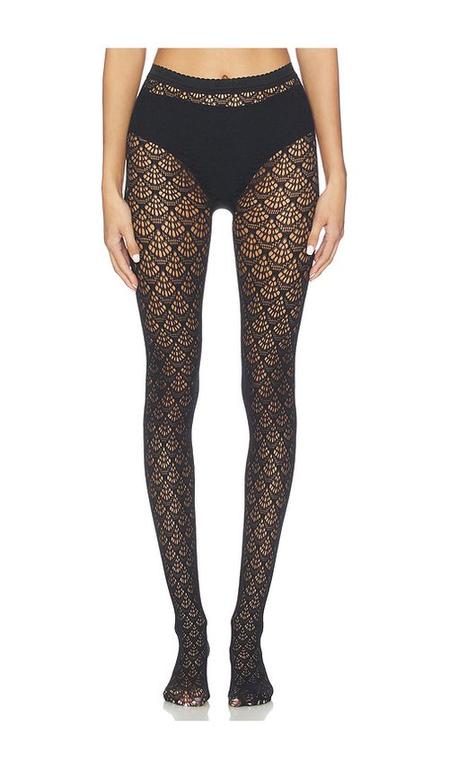Wolford Mermaid Net Tights in Black. XS also in L