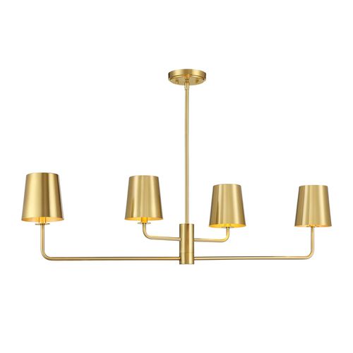 Linear Chandelier in Natural Bra