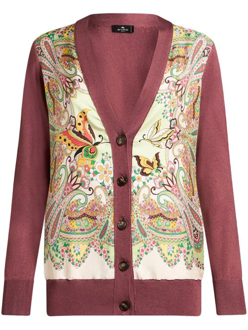 ETRO butterfly cardigan - Pink