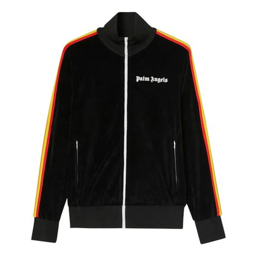 Rainbow Chenille Track Jacket 'Black White'