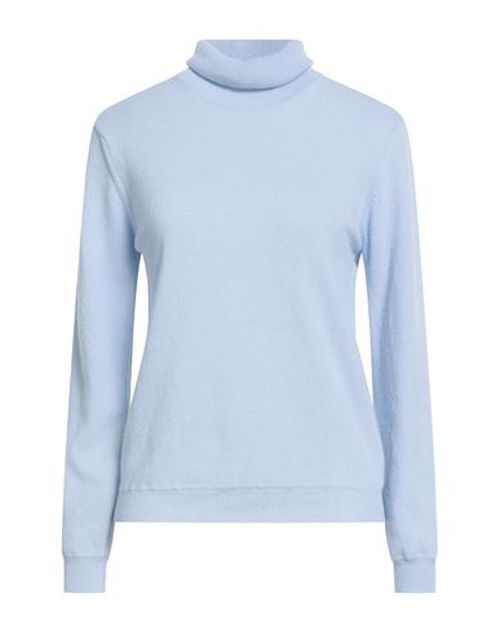 Woman Turtleneck Light blue Size M Wool, Cashmere