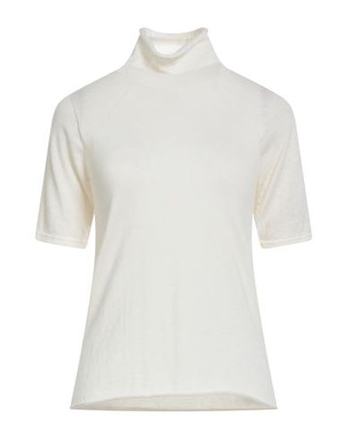 Woman Turtleneck Cream Size 1 Cashmere