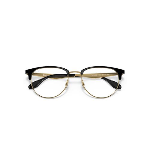 Ray-Ban Rb6396 Optics Eyeglasses Gold Frame Clear Lenses Polarized