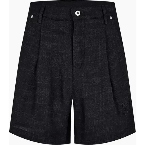 OFF-WHITE Men's 90s Logo Bermuda Shorts - Black