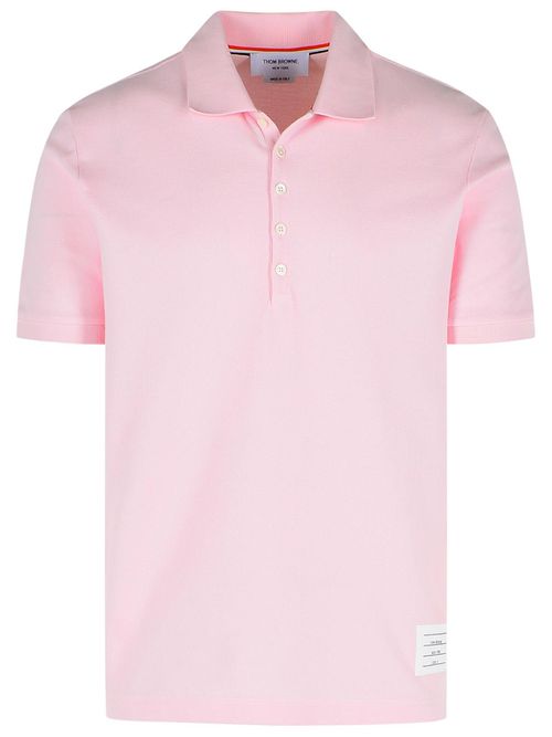 Pink Cotton Polo Shirt