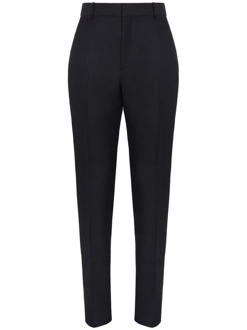 Tapered tailored trousers - Black