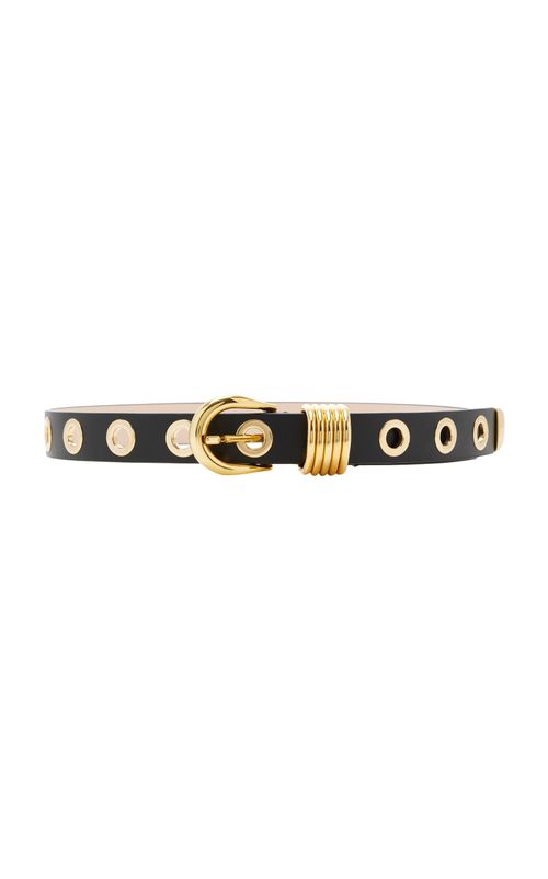 Hollyhock Rivet Leather Belt - Moda Operandi