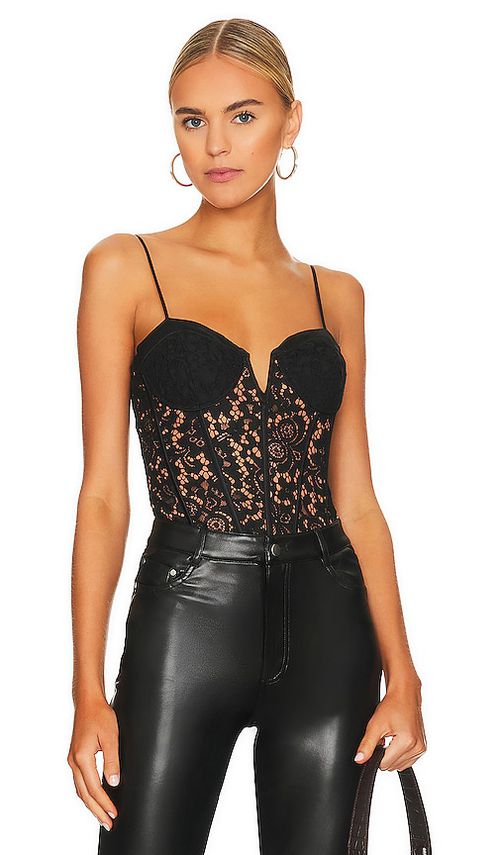 CAMI NYC BODY ANNE CORDED LACE in Black. Größe 8. Also in 0