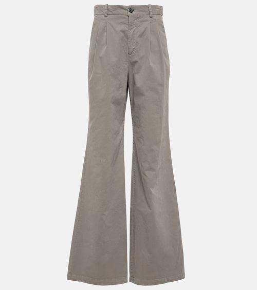 Flavie cotton-blend wide-leg pants