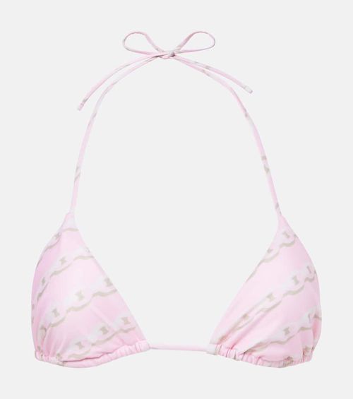 Printed bikini top