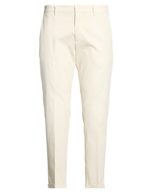 Man Pants Ivory Size 28 Cotton, Elastane