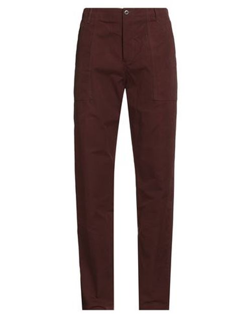 Man Pants Chocolate brown Size 32 Cotton, Polyester, Nylon