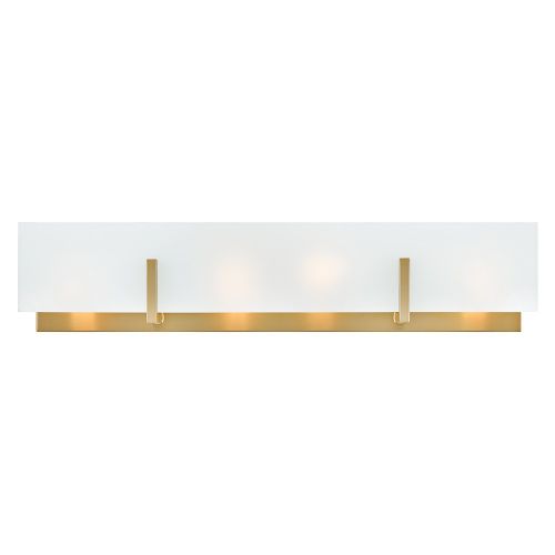 Lacquered Brass LED Bathroom Vanity Light from the Roman Collection