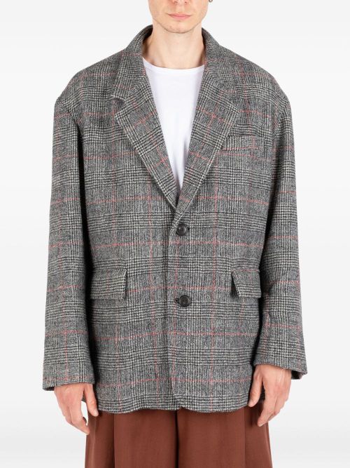 Big Mama checked blazer - Grey