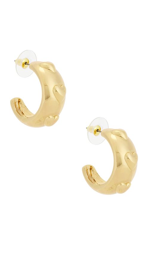 Petit moments Lore Hoop Earrings in Metallic Gold