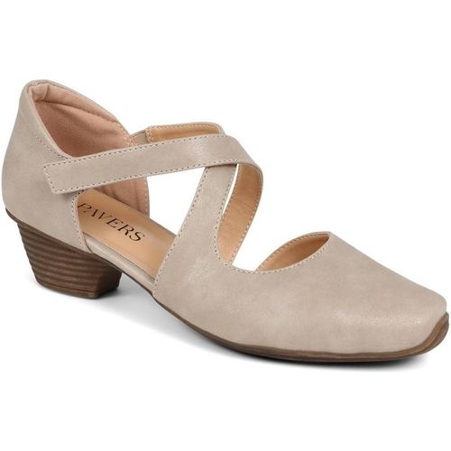 Pavers Women's Low-Heeled Court Shoes in Beige