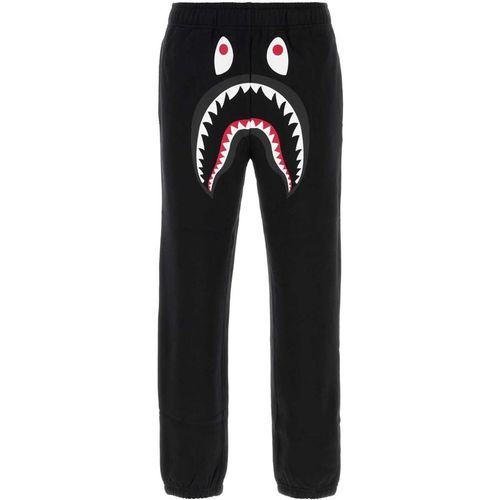 Bape Black Cotton Shark Jogger