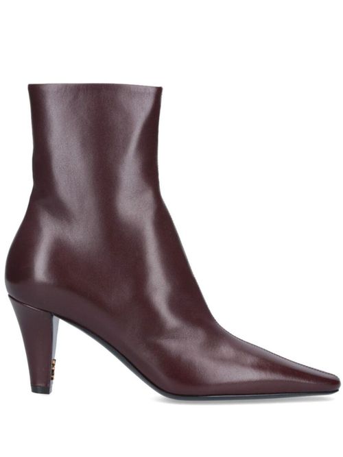 Jill 75 Booties In Smooth Leather Shoes