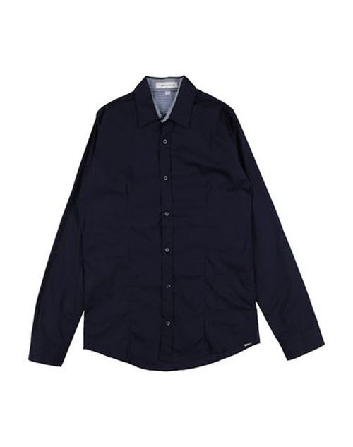 Kid Boy Shirt Midnight blue Size 16 Cotton, Elastane