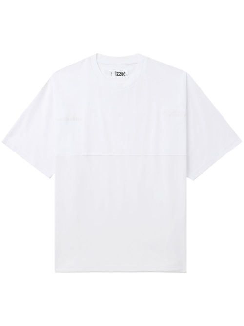 Logo-embroidered cotton T-shirt - White