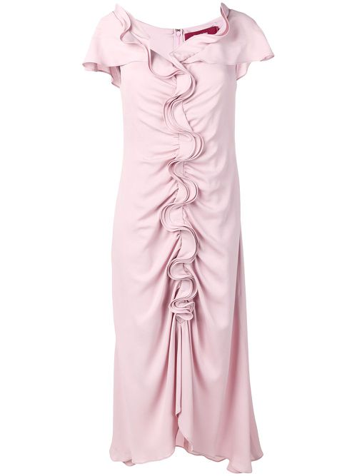 Ruffle flared dress - Pink