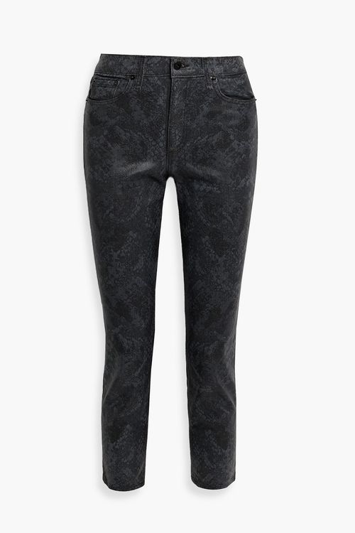 Rag & bone - Nina cropped high-rise straight-leg jeans - Gray - 23