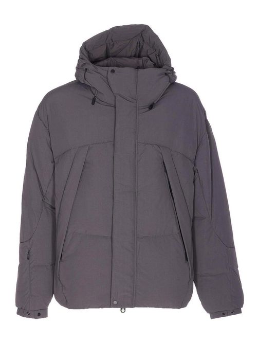 Grey Outerwear Down Jacket