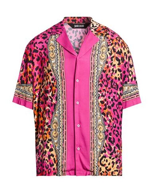 Man Shirt Fuchsia Size 36 Viscose