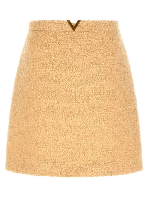 Beige V Gold Skirt