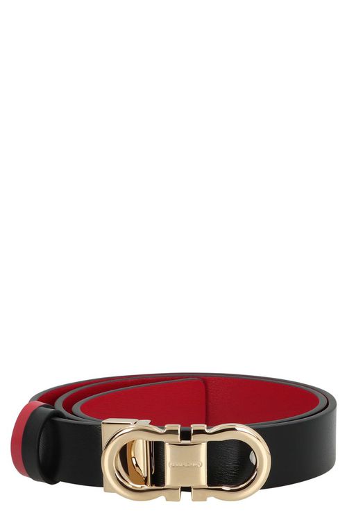Gancini Reversible Leather Belt
