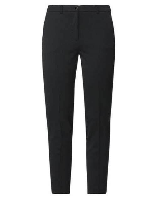 Woman Pants Black Size 12 Polyester, Virgin Wool, Elastane