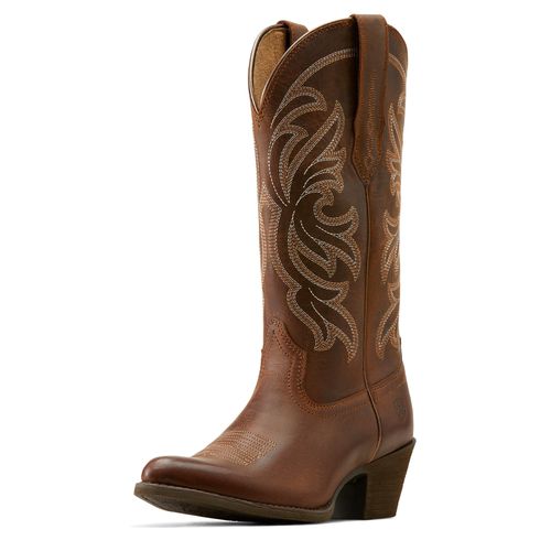 Women's Heritage J Toe Western Boots in Sassy Brown, B Medium Width, Size 36, by Ariat