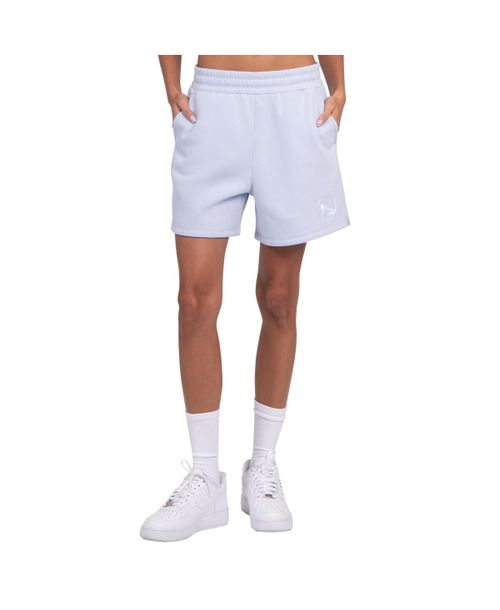 Women's Blue Golden State Warriors Pastel High Waisted Shorts - Light Blue