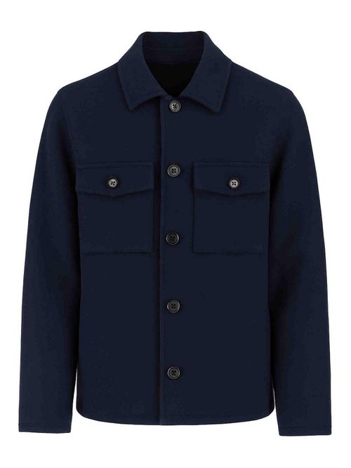 Wool Cashmere And Silk Shirt Jacket