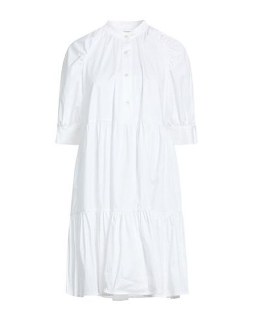 Woman Mini dress White Size 10 Cotton