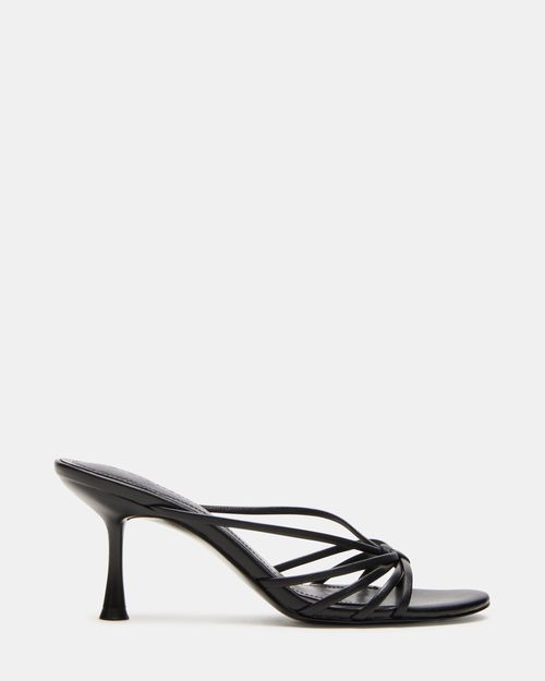 Steve Madden Women's Edna Strappy Heels - Black - - Leather