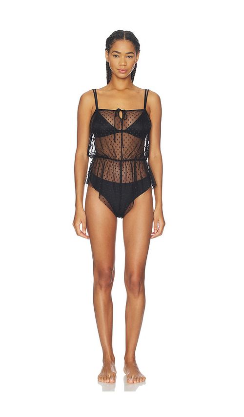 Only Hearts Coucou Lola Charlotte Romper in Black. - S also in