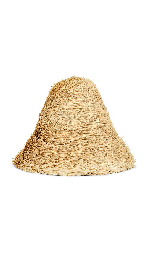 Janessa Leone Gabi Bucket Hat in Natural - Beige. S also in